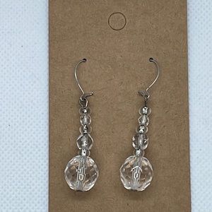 Vintage Crystal Beaded Earrings